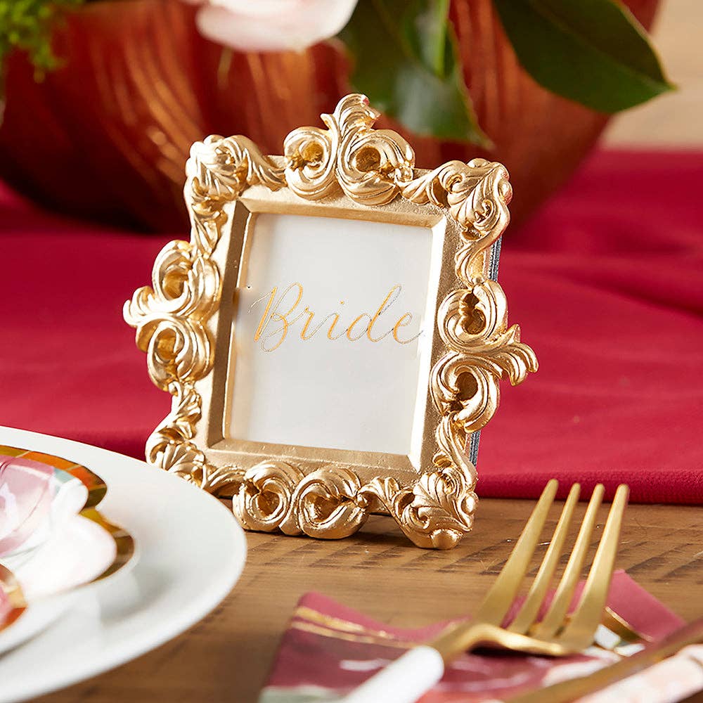 Gold Baroque Place Card/Photo Holders