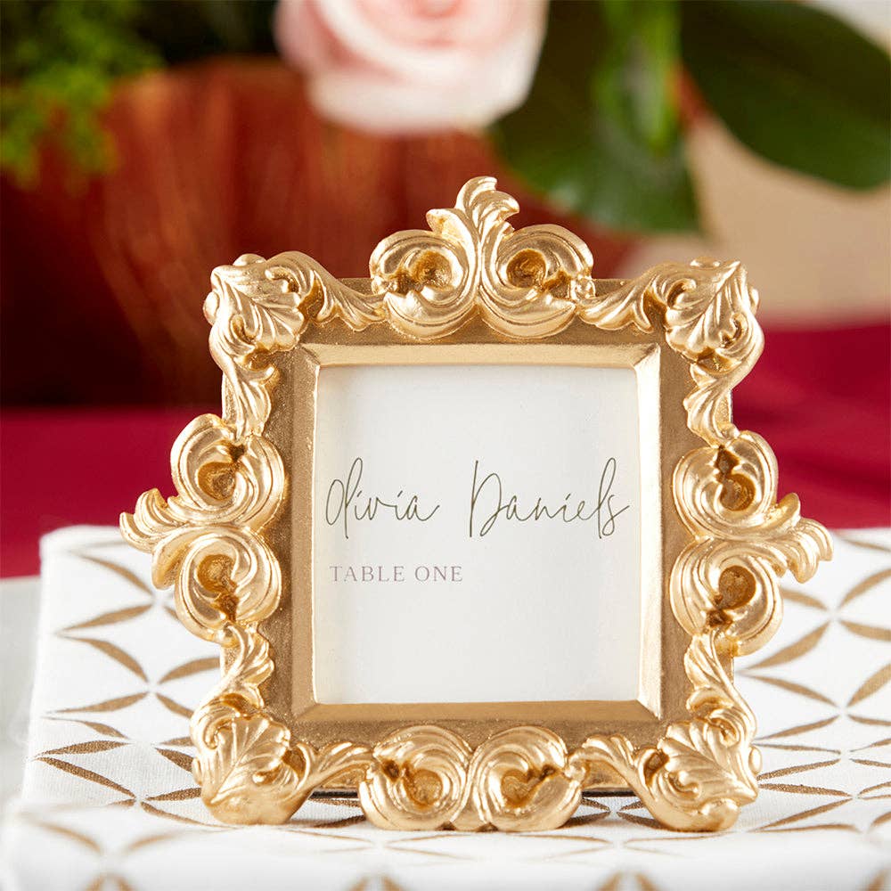 Gold Baroque Place Card/Photo Holders