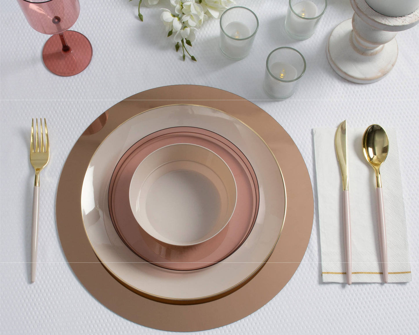 Cream & Gold Cutlery Set