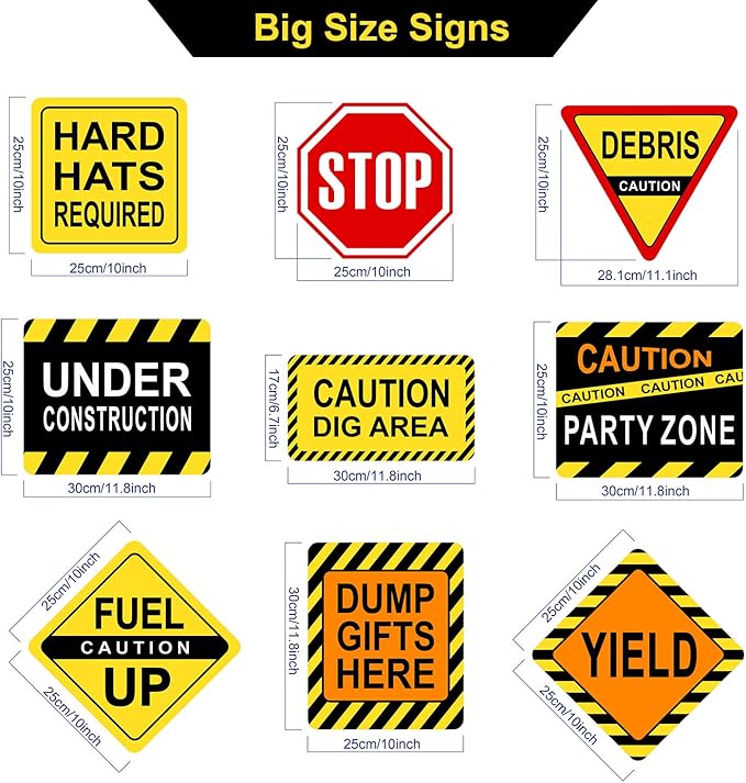 Construction Party Decor Box