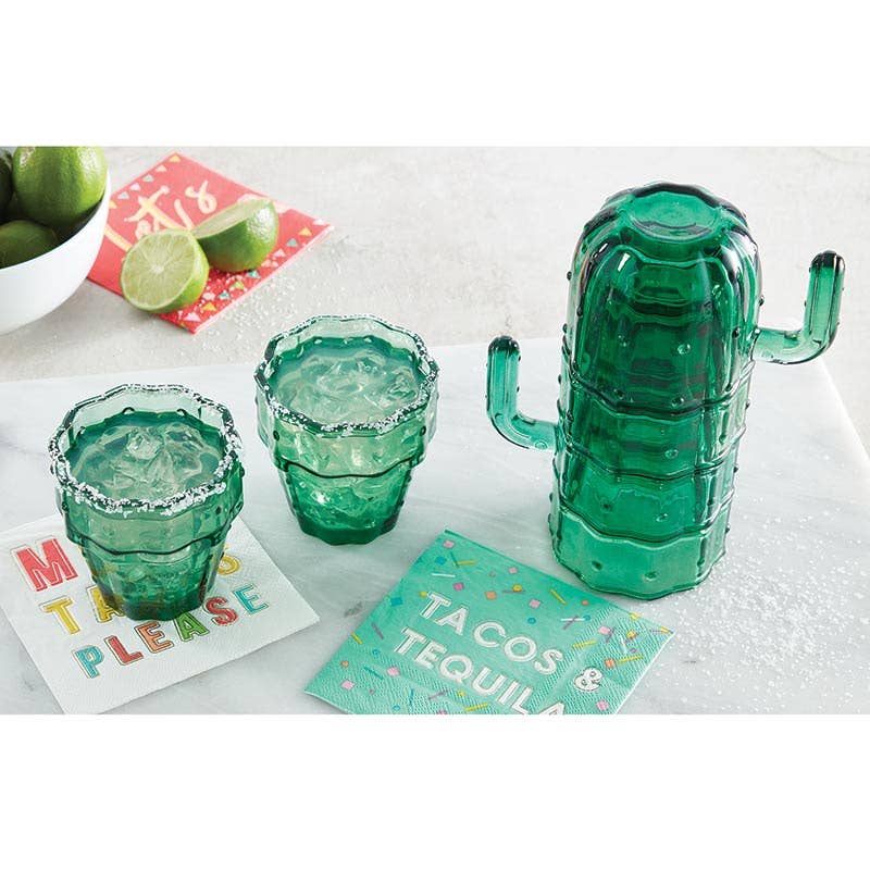 Cactus Glass Stack Set