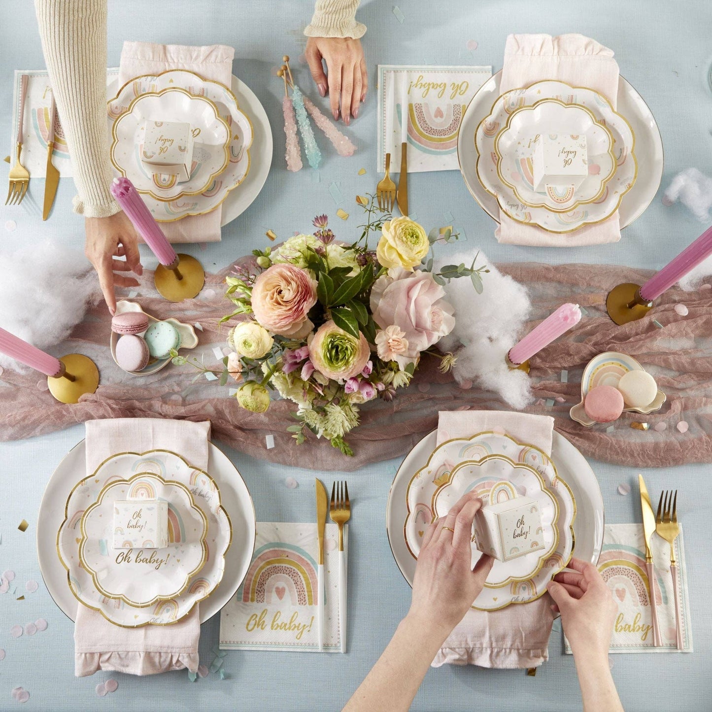 Boho Rainbow Baby Shower