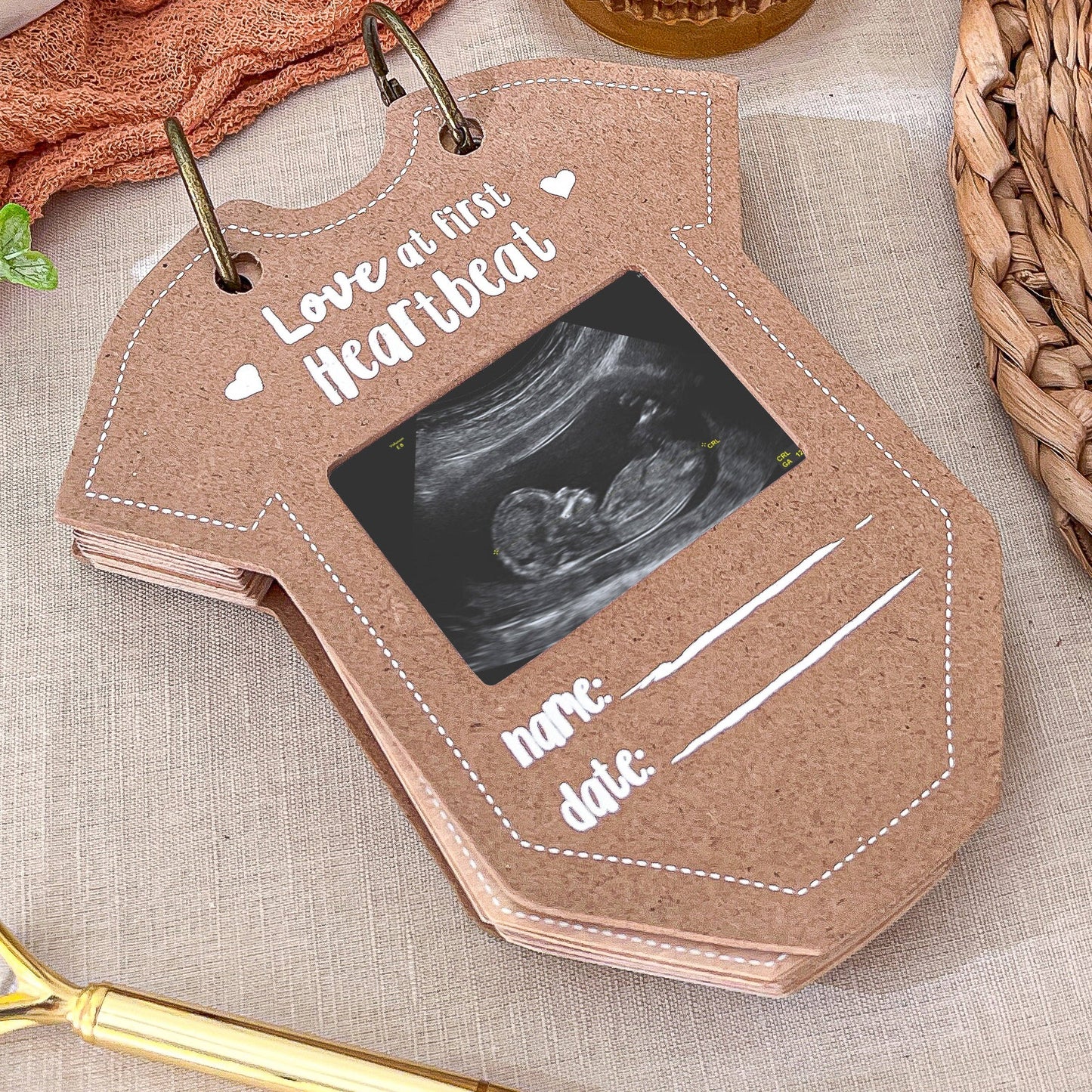 Onesie Baby Shower Keepsake Book