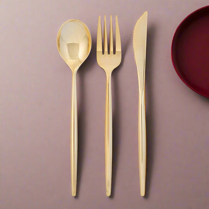 Matrix Gold Cutlery Set | 30 Pieces