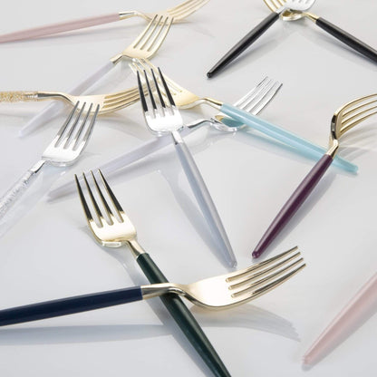 Black & Gold Cutlery Set