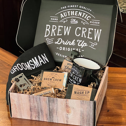 Brew Crew Groomsman Gift Box Kit