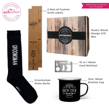 Brew Crew Groomsman Gift Box Kit