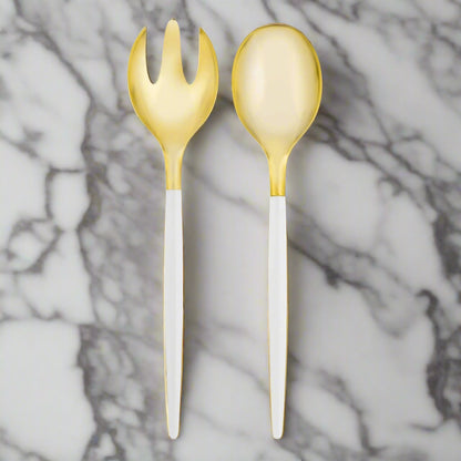 White & Gold Serving Set