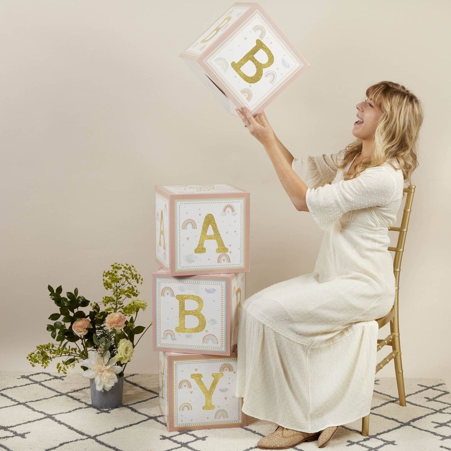 Boho Rainbow Baby Shower