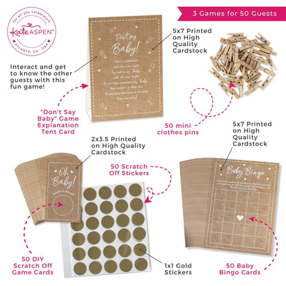 Ultimate Baby Shower Game Set