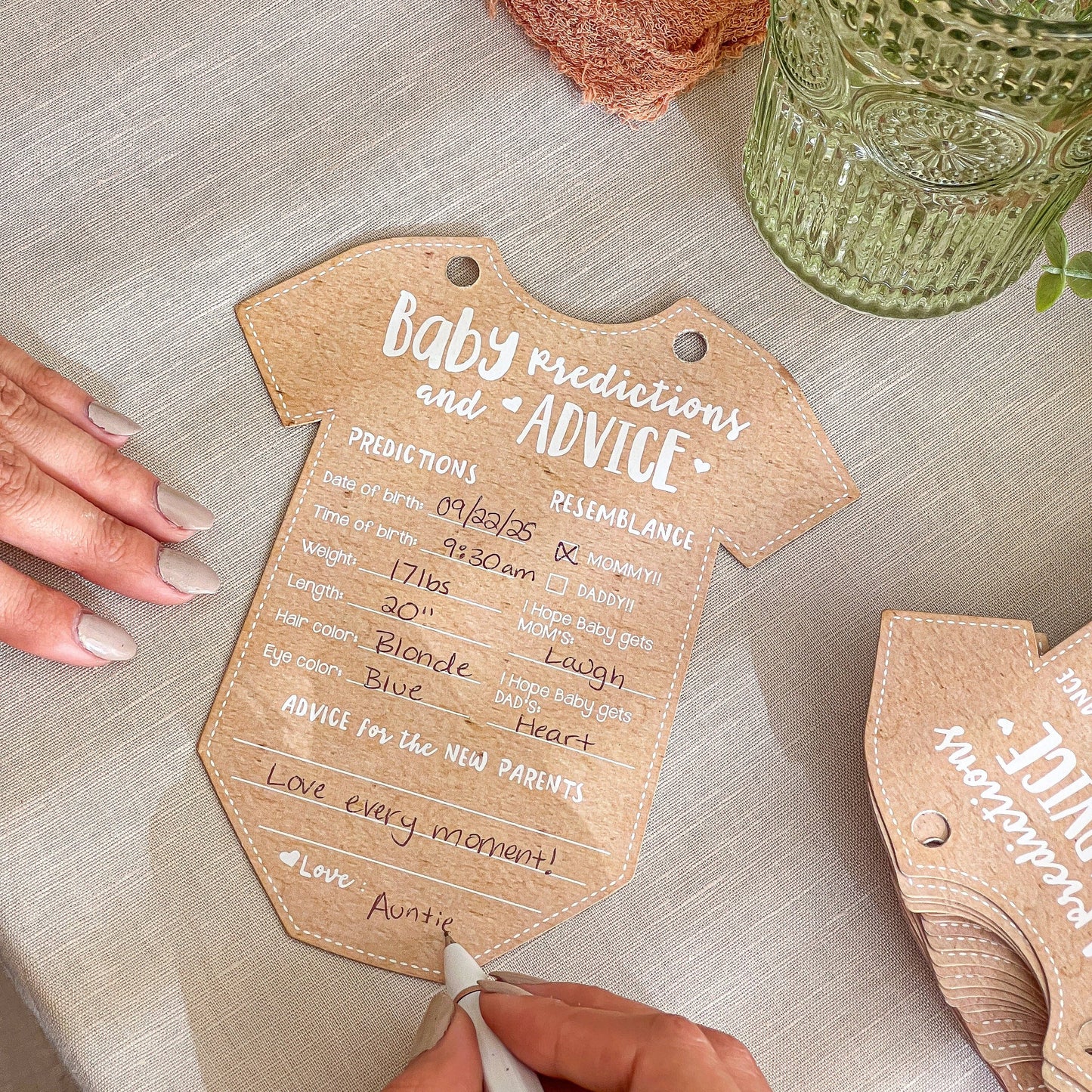 Onesie Baby Shower Keepsake Book