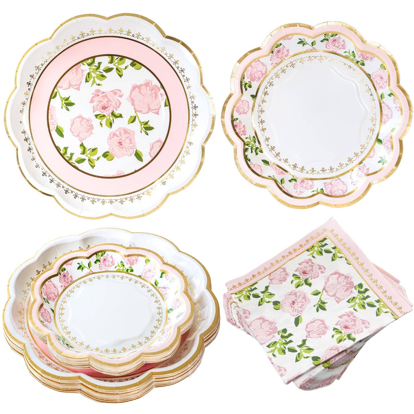 Pink Floral Tea Party Set