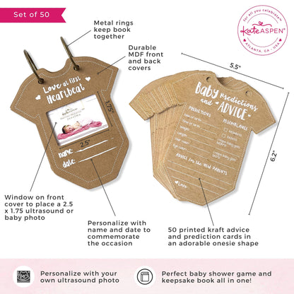 Onesie Baby Shower Keepsake Book
