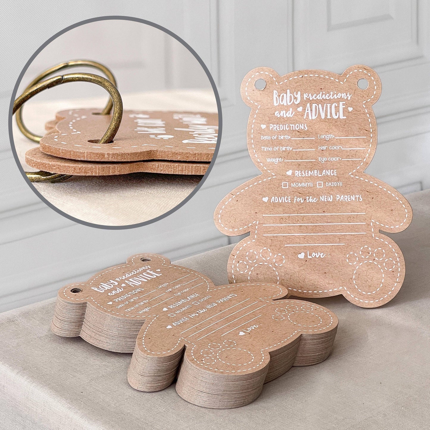 Baby Bear Shower Keepsake Book