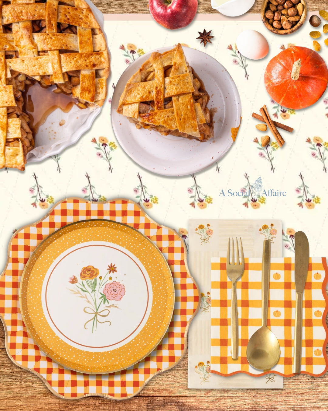 Cozy Fall Florals Tablescape