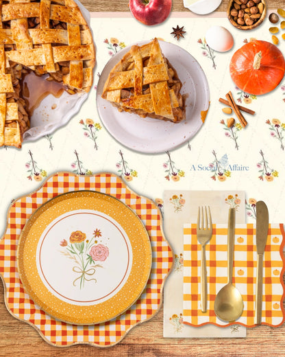 Cozy Fall Florals Tablescape