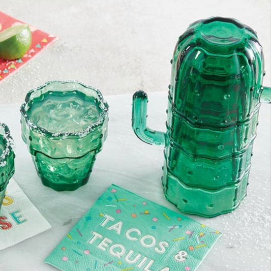 Cactus Glass Stack Set
