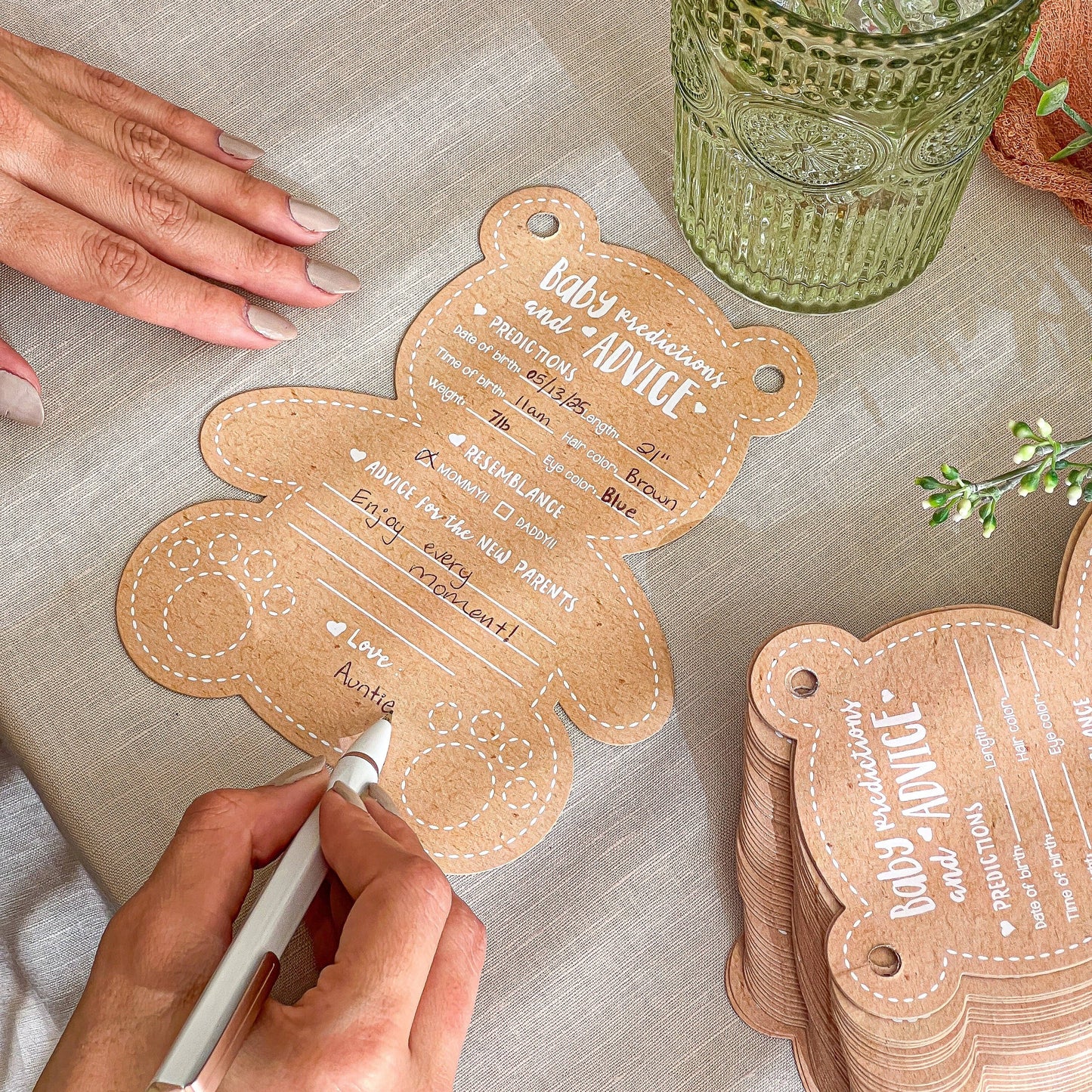 Baby Bear Shower Keepsake Book