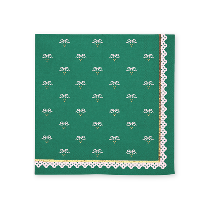 Bows & Mistletoes Holiday Tablescape