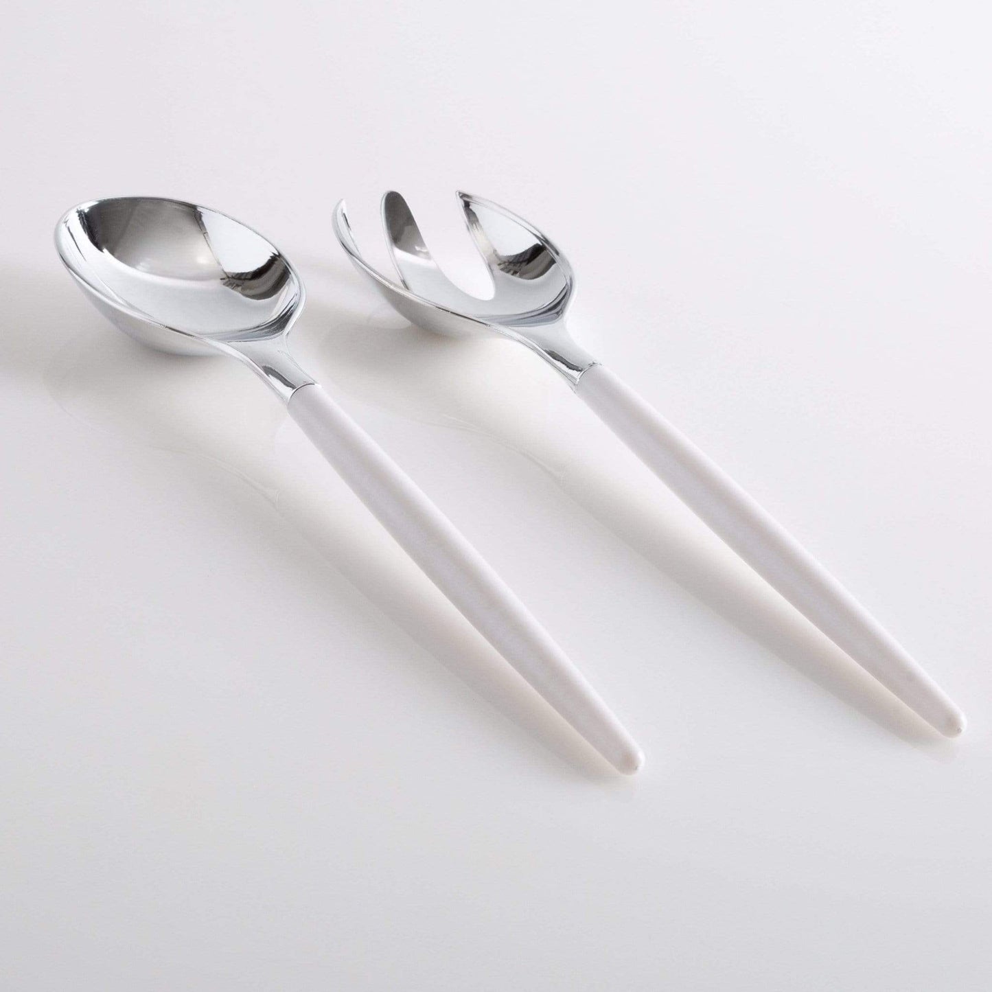 White & Silver Serving Set