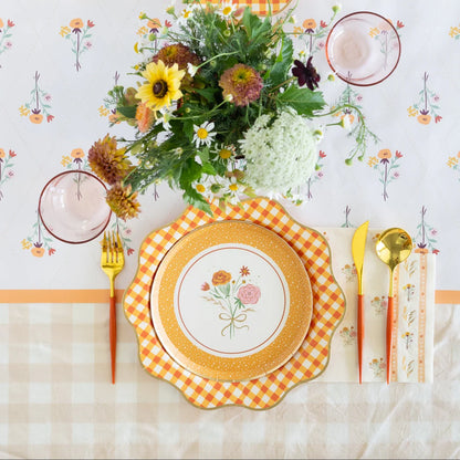 Cozy Fall Florals Tablescape